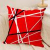 Van H-Halen Cushion Cover Silky Short Plush Double-Sided Printed Pillow Case for Sofa All Seasons Home Decor Gift