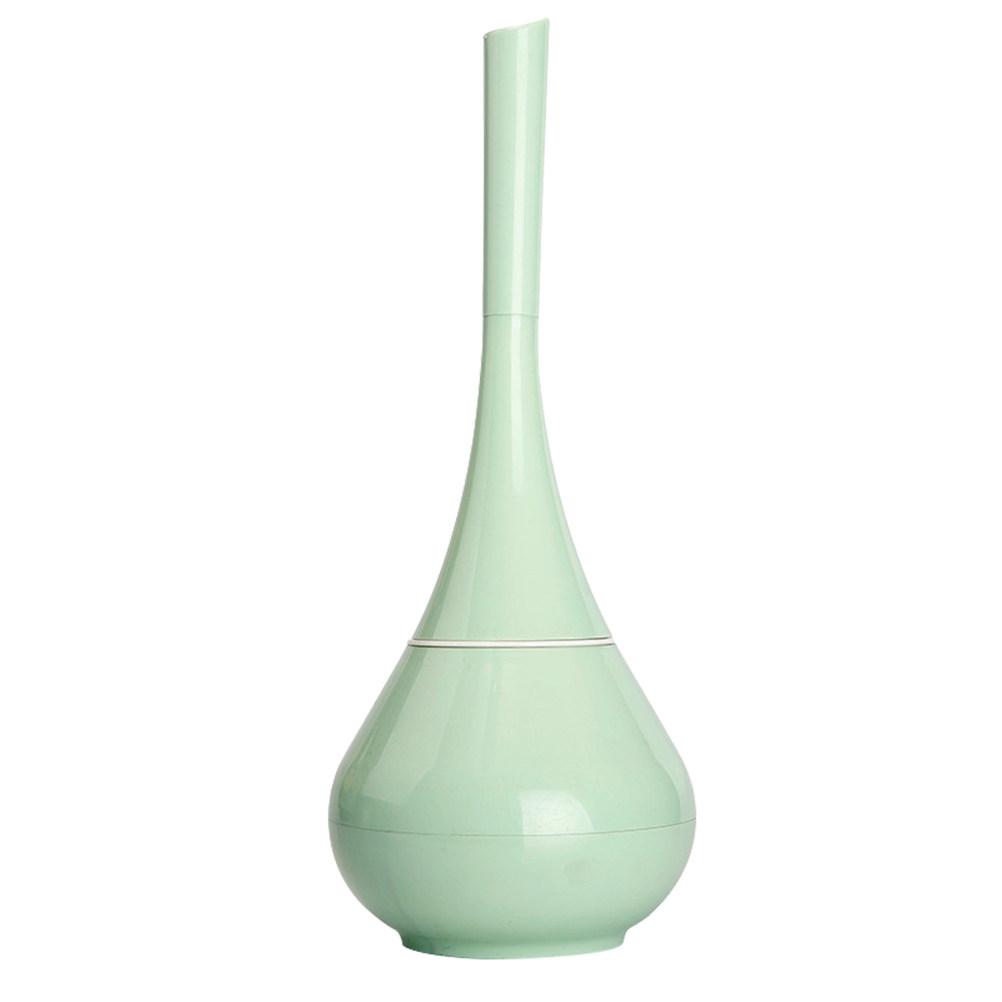 

Toilet Brush Set Creative Compact Vase Plastic with Lid Long Handle Soft Dense Bristles for Bathroom Cleaning Holder Storage светло-зеленый