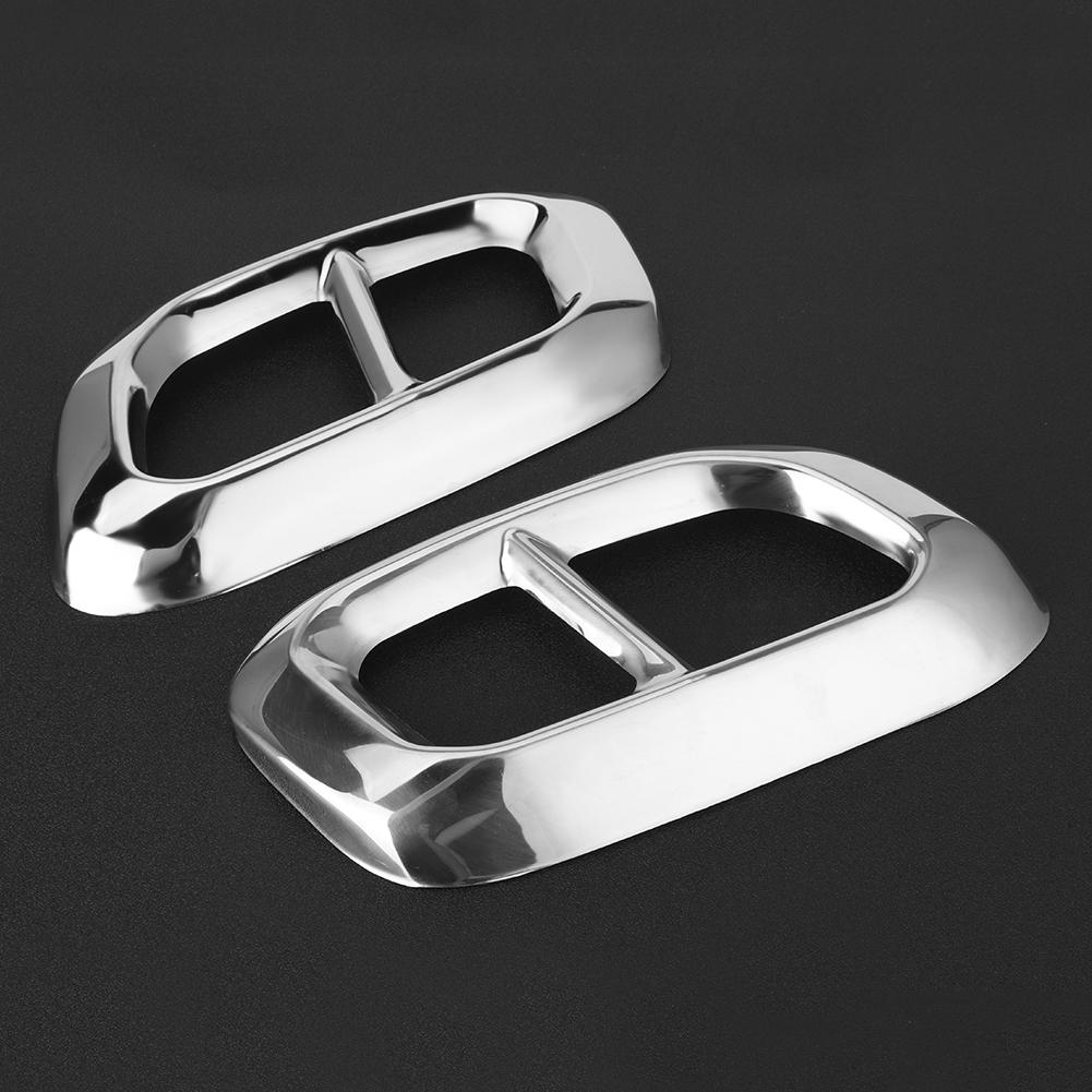 2pcs Car Tail Throat Frame 4 Outlet Exhaust Pipe Trim Fits for Mercedes Benz GLC GLE GLS W167 X253 X167 2020