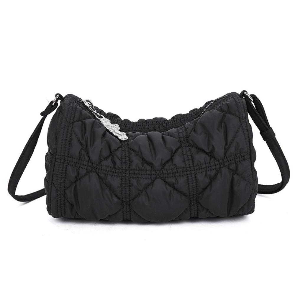 

Handbag Nylon Shoulder Bag Korean Style Bubble Cloud Bag Rhombus Pleated Crossbody Bag Lady Style 6