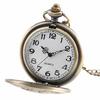 Retro Unisex Zodiac Constellation Aquarius Pocket Watches Gifts for Men Women with Chain