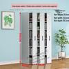 Compact Sliding Dustproof Bookshelf with Wheels and Hidden Gap Storage