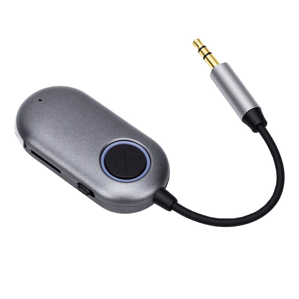 Bluetooth 5.3 Transmitter Receiver 3.5mm AUX Wireless Sound Transmitter Adapter for TV Airplane To Wireless Headphones