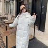 Cotton Clothes for Women 2025 New Style Long Korean Loose Cotton-padded Jacket Over Knee Bread Coat for Women