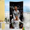 Cristiano Ronaldo Soccer Action Beach Towel High Absorbency & Quick-Dry Comfortable Lightweight