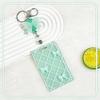 Cute Bow Bus ID Card Protective Cover Cases Student Keyring Card Campus Accessories Door Credit Card Holder Bag Set Key Chain