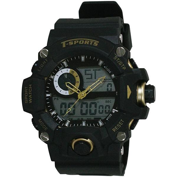 CREPHA TS-AD093 Men's Quartz Digital Wrist Watch TS-AD093-BL TS-AD093-GD Gift Casual Business Sports Student
