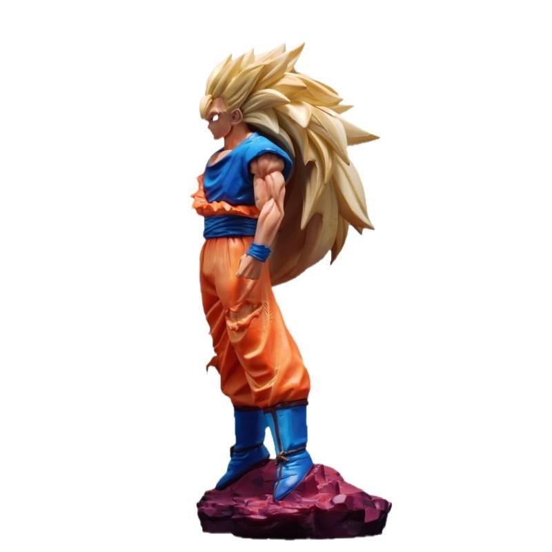 Dragon Ball Figure Mountain and River Super Three Wukong Premium Edition Super Saiyan Tide Play Surrounding Statues Animation Second Dimension