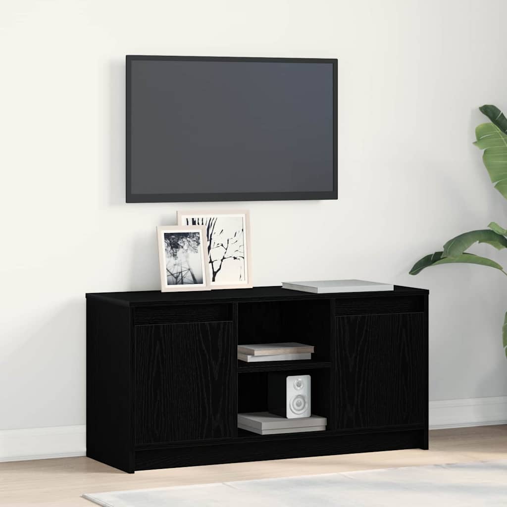 TV Units Black 100 X 34 X 50 Cm Particleboard