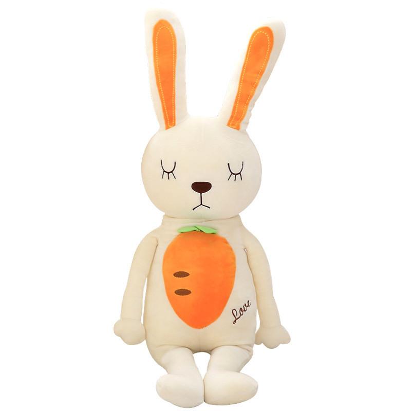 Plush Bunny Toy Carrot Sleep Pillow For Kids Girls Gift