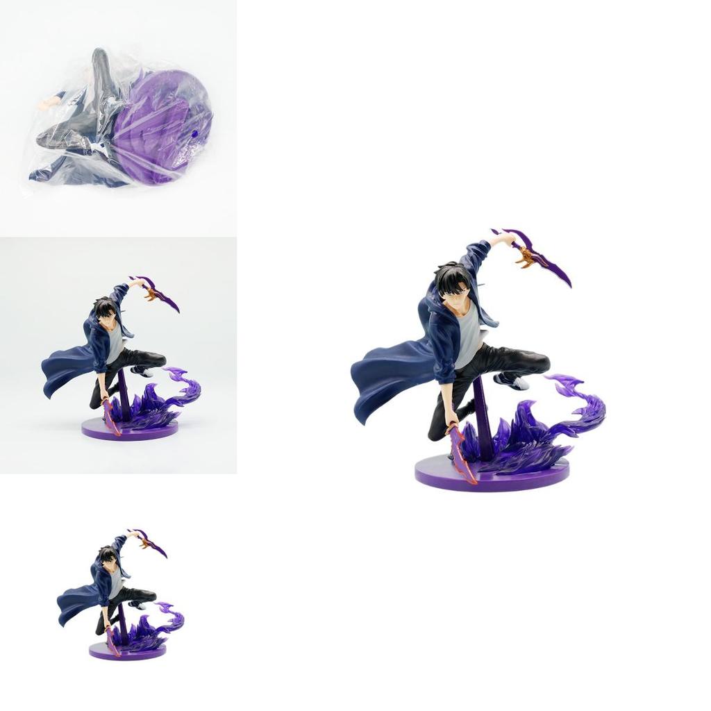 Solo Leveling Sung Jin Woo PVC modelis su kovos poza kolekcionieriams, vitrinai ir anime gerbėjams