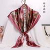 Hot Design 110*110cm 100% Silk Big Square Silk Scarves Fashion Floral Printed Shawl Sale Women Genuine Natural Silk Scarf Shawl