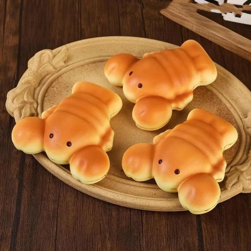 Lobster Toast Cat Squeeze Toy Crab Puppy Pinch Toy Cute Cartoon Fidget Toy  Practical Jokes