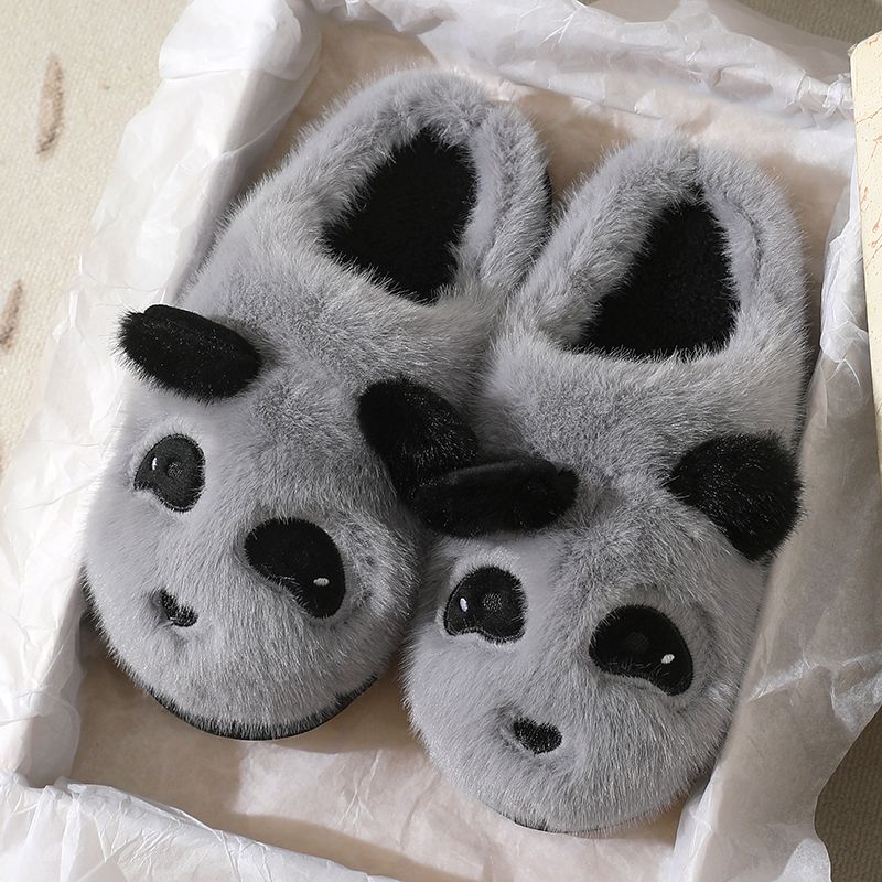 

Cute Cartoon Warm Cotton Slippers with Anti-slip Thick EVA Sole Suitable for Home Outdoor and Dormitory Use Panda Cotton Slippers 40-41