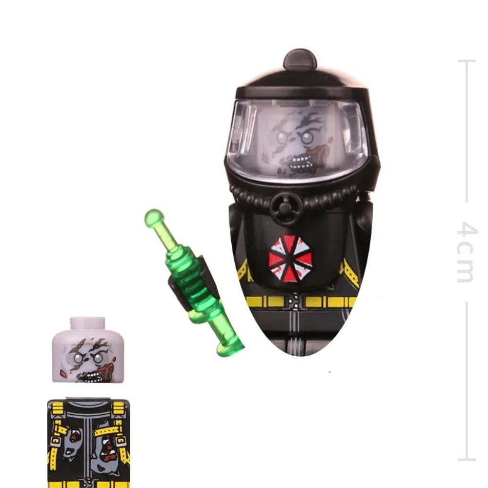 Modelové kostky Zombie Hazmat Guy MOC Sada kostek Dárky Hračky Pro Děti PG8081