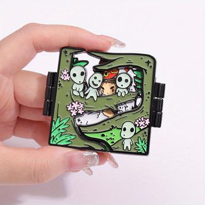 Anime Character Enamel Pin Brooch Luminous Foldable Perfect Gifts
