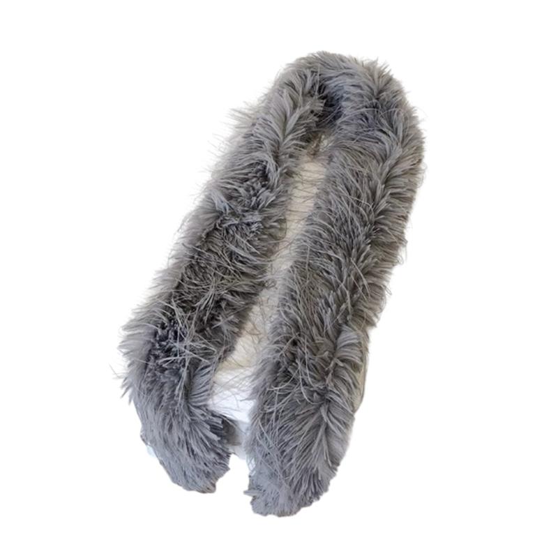 Elegant Furry Scarf Christmas Scarf Thickened Warm Scarf Versatile Long Scarf