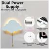 Durable Battery-Operated Floating Cloud Wall Lamp LED Nursery Decor Hanging Night Lights Wall Light for Baby Nursery