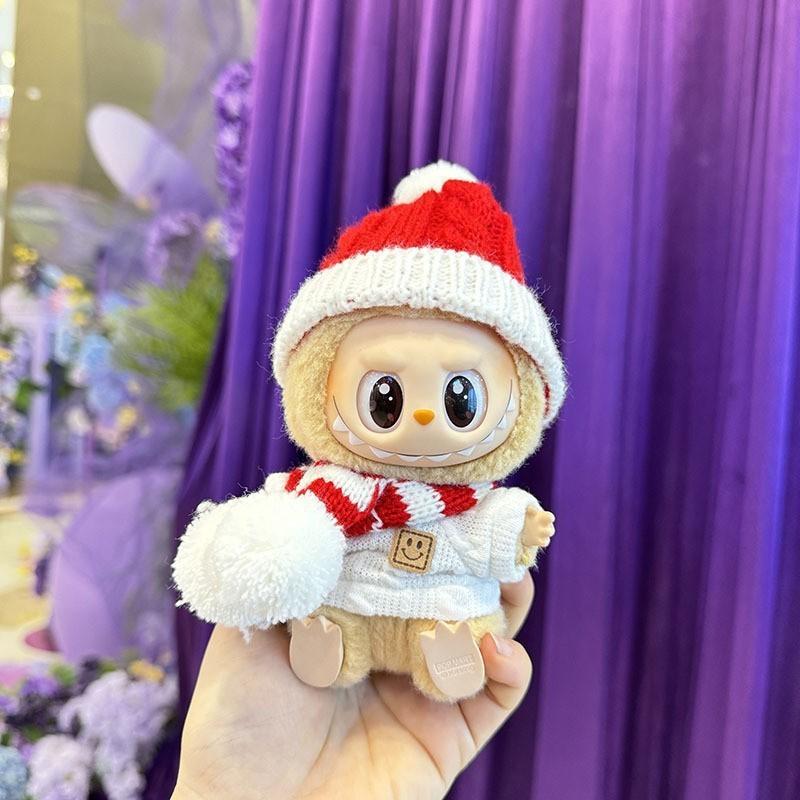 The First, Second and Third Generations of Christmas Baby Clothes Wear 17cm Pendants, and The Clothes Sit with Colored Beads Christmas Set.