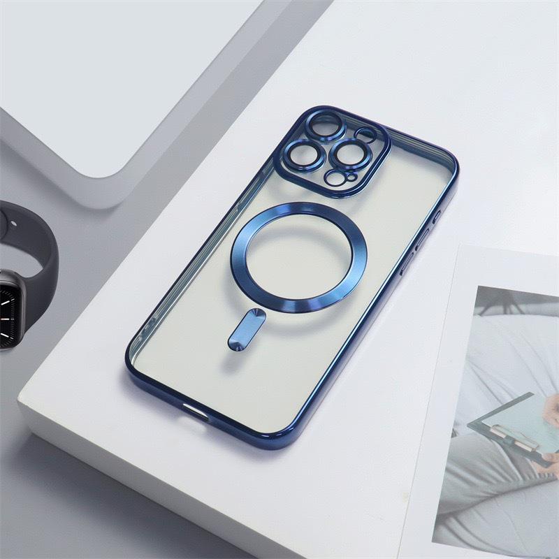 Electroplated Magnetic Case with Built-in Lens Film for iPhone 17 Pro Max