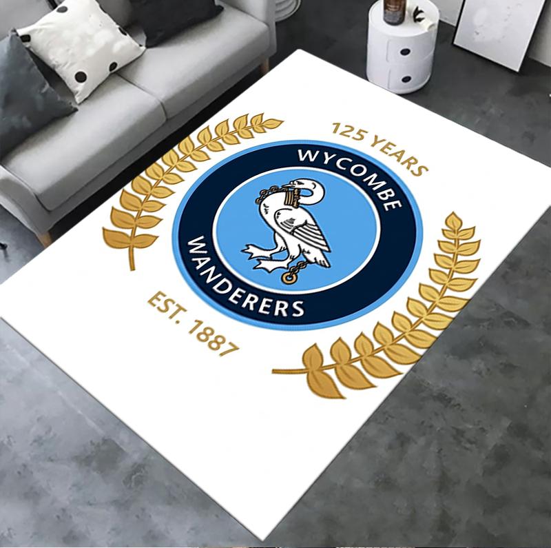 Wycombe Wanderers Fc Carpet Rug For Living Room Bedroom Home Sofa Decorationkids Play Nonslip Floor Mat