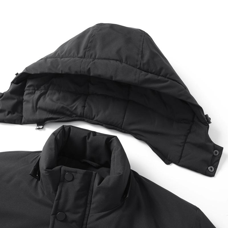 Men's Winter Middle-Aged And Elderly Cotton Coat Business Casual Mid-Length Cotton Coat Warm Comfortable Outerwear Coat