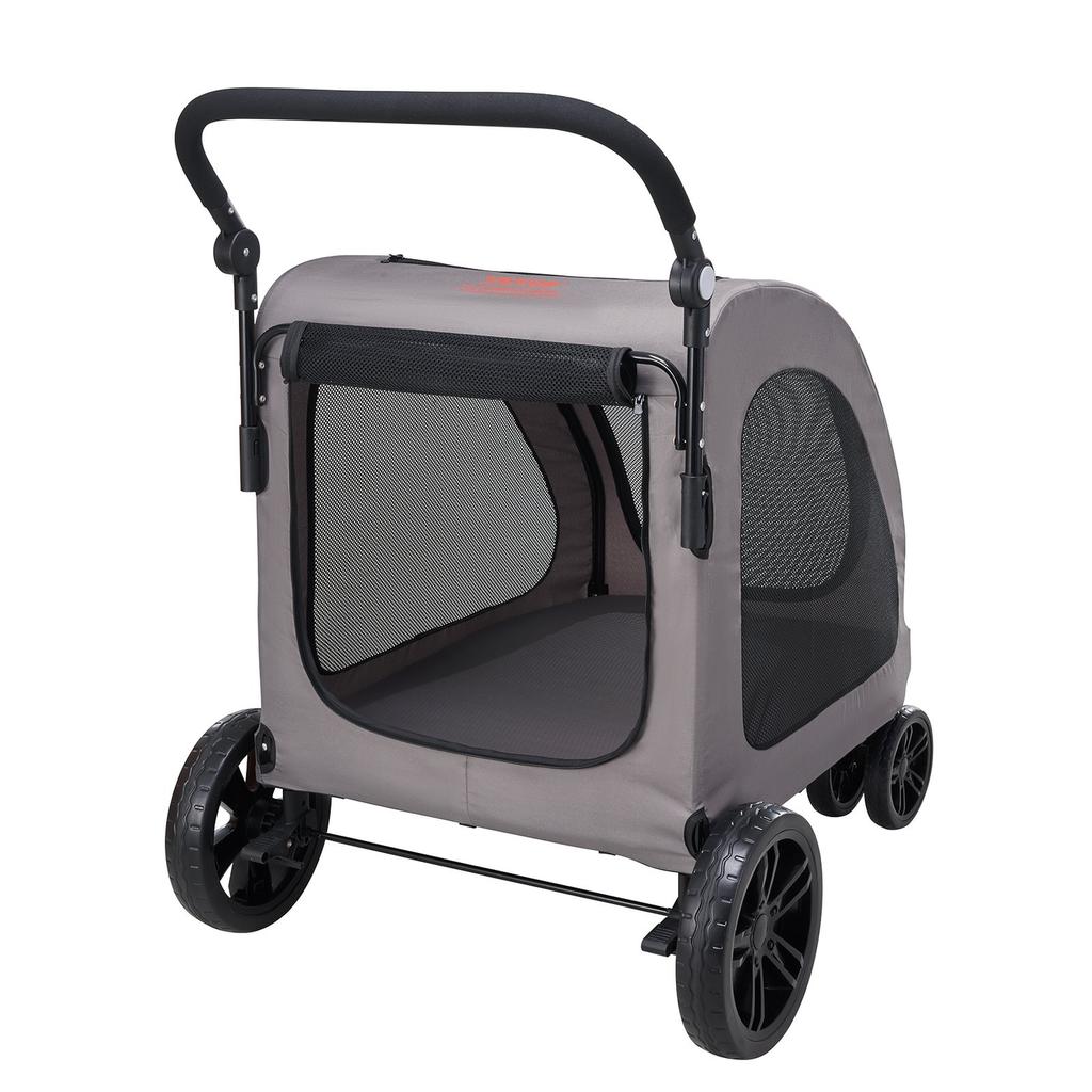Wózek dla zwierząt 4 koła Pies Stroller Carrier Pojemność 160lbs Przenośny