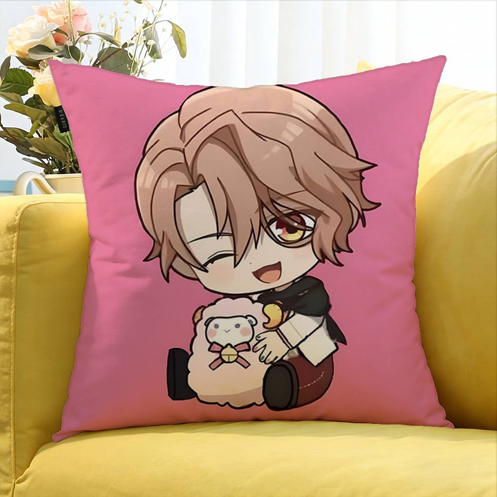CUTE Game O-Obey Me World Various Sizes Square Pillow Case For Car Home Bedchamber Decor