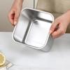 Stainless Steel Tank Box With Cover Kitchen Oil Basin Square Barrel Storage Bottle Seasoning Box Jars And Lids Spice Jars Set