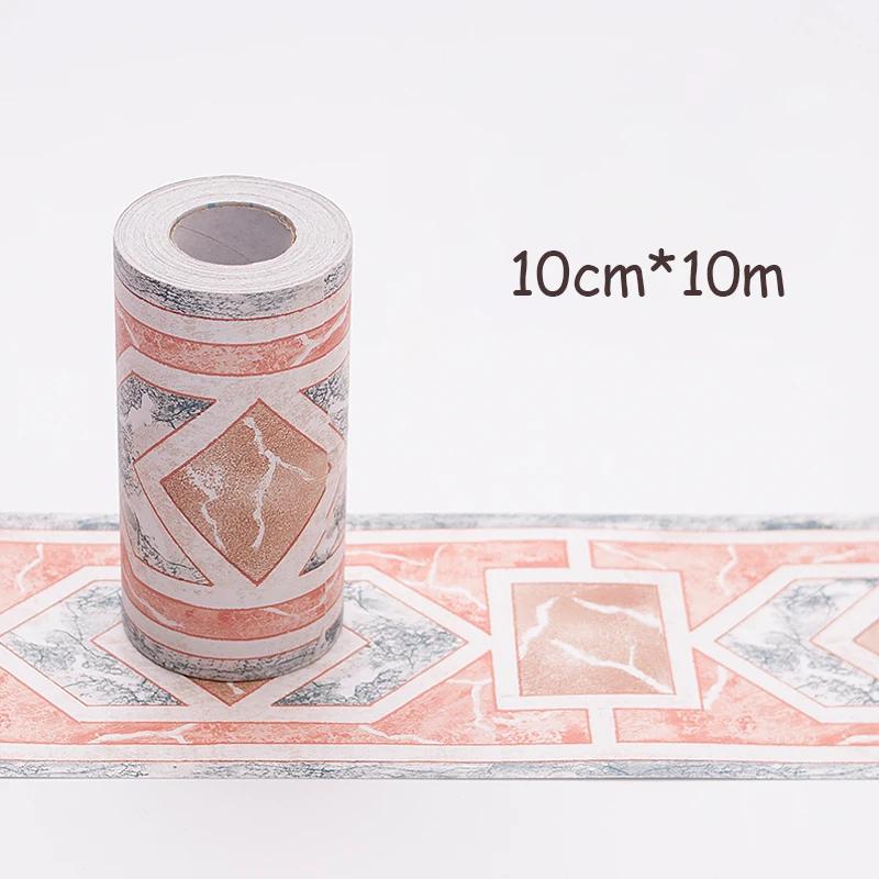 10M Self-Adhesive Wall Panels Border - Waterproof Decorative Film for Kids Room/Bathroom Tiles & Kitchen