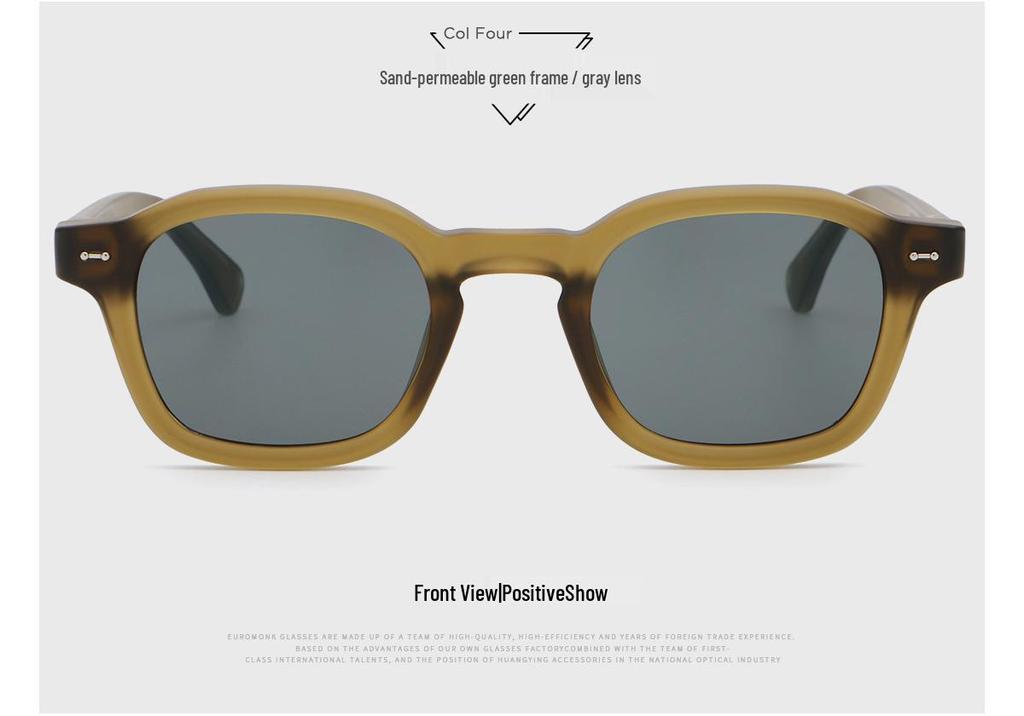 European and American Style Personalized Propionate Sunglasses