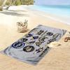 Baltimore Ravens Print Beach Towel, Large Soft Quick Dry Towel for Beach Camping Swimming