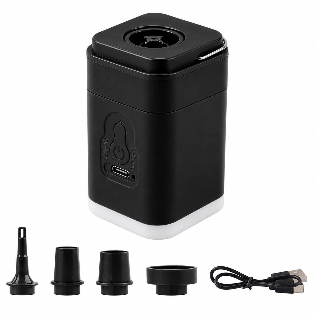 1PC Mini Air Pump for Inflatables Portable, Electric Type-C Rechargeable Quickly Inflate Deflate for Pool Floats Air Mattress