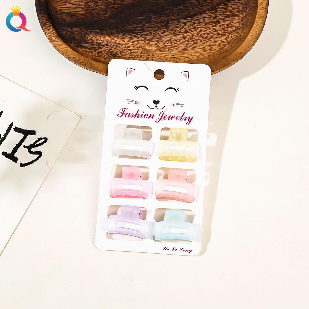 Qiyue Korean Matte Mini Hair Clip – Simple Fashion Hairpin for Bangs