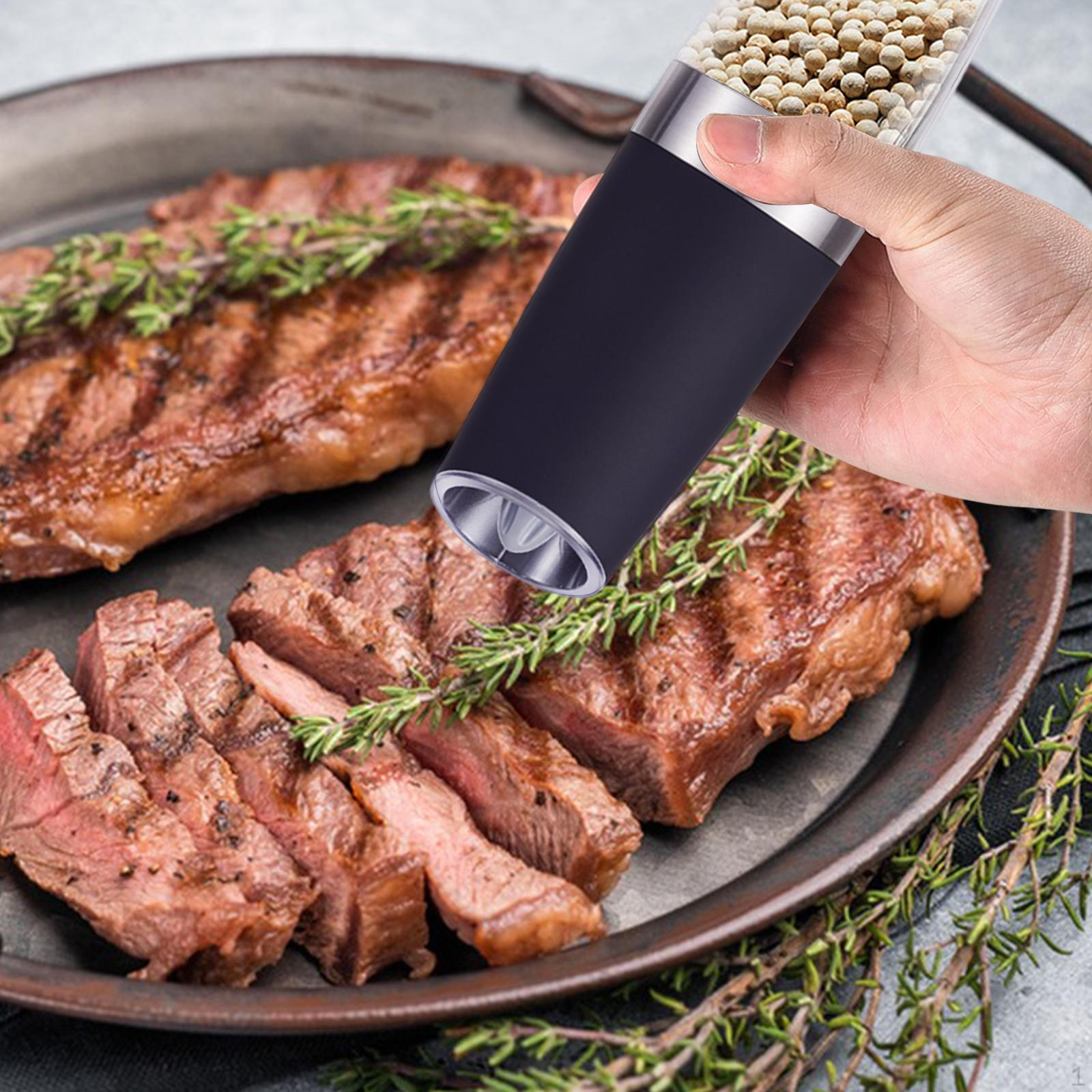 Salt and Pepper Mill Portable Electric Spice for Travel Camping Kitchen