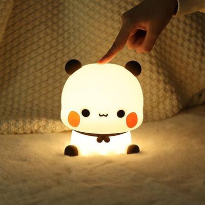 Cartoon Panda Night Light LED Lamp Touch Control Dimmable Soft Lighting Flicker Free Novelty Animal Touch Night Lamp