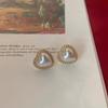 Korean Heart Earrings - Simple S925 Silver Dangle, Sweet & Girly Style