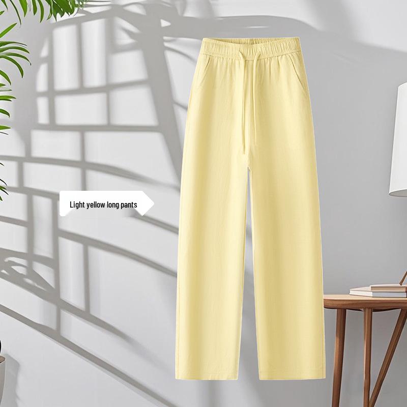 

Women s High-Waisted Tencel Linen Wide-Leg Cropped Pants for Spring/Summer 2026 - Petite Fit, Lightweight & Drapey Lyocell 4XL (Recommends 145-155 catty)