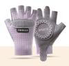 Children's Half finger Gloves Thin Sunscreen Ice Silk Breathable Wear Resistant Non Slip Elastic Outdoor Sports Riding Mesh Gloves