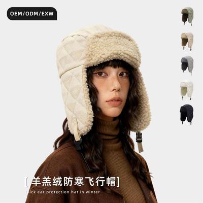 Warm Thick Sherpa Fleece Hat Men Women Winter Outdoor Cycling Ear Protection Beanie Cap