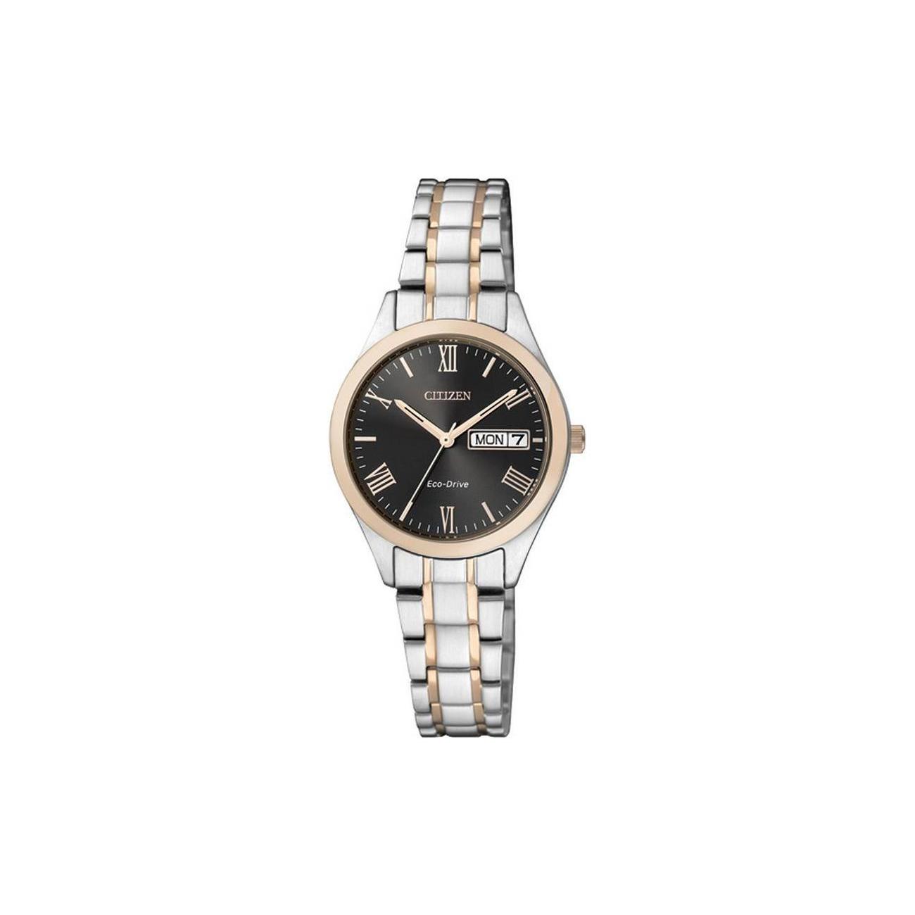 

CITIZEN 100m Waterproof Light Powered Quartz Movement Stainless Steel Strap Watch Women s Watch EW3194-52E Medium Gold Strap
