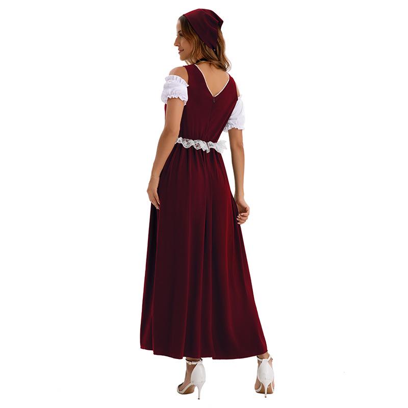 Oktoberfest Maid Uniform Bavarian Costume for Stage and Performance