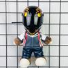 Helmet Small Model Suzaku Print Racing Trunk Decoration Car Pendant Home Decoration Collection Mini Bear Helmet