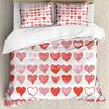 Set di biancheria da letto Love Heart, copripiumino semplice a quadri, 200x200, federa per cuscino, singolo, doppio, queen, king, nordico, coppia, copriletto, biancheria da letto
