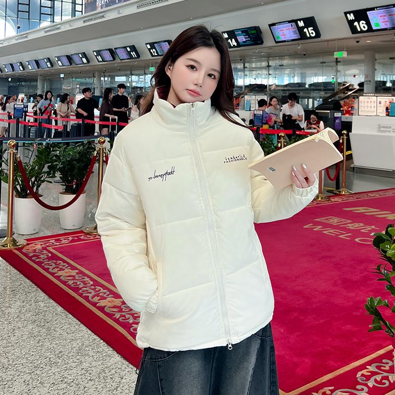 Autumn Winter Thicken Warm Parka Women Casual Sweety Solid Color Big Pocket Loose Jackets Outwear