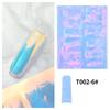 Autocollant holographique pour ongles, glaçon aurore, Cube de glace scintillant, papier cassé, Cellophane d'été, enveloppes de décoration pour ongles