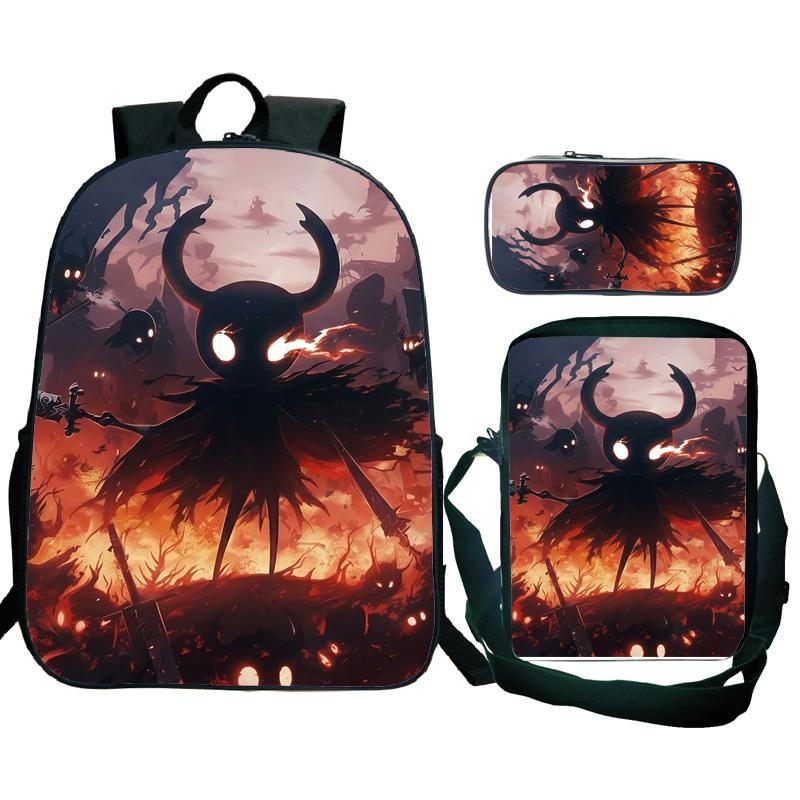Hollow Knight 2 Silksong Backpack Teenagers Hornet Fridge Magnet Rucksack Shoulder Bag Pencil Case School Backpacks