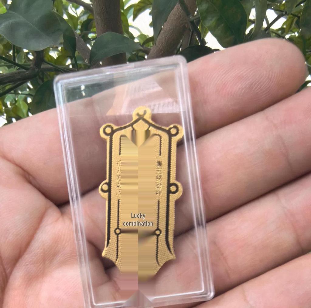 999 Pure Gold Phone Sticker for Health, Peace, and Joy - Popular Small Gift