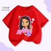 Aphmau Cartoon Baumwoll-T-Shirt - Sommerkollektion 2026 für Kinder: Europäische & Amerikanische Seltsame Geschichten Design