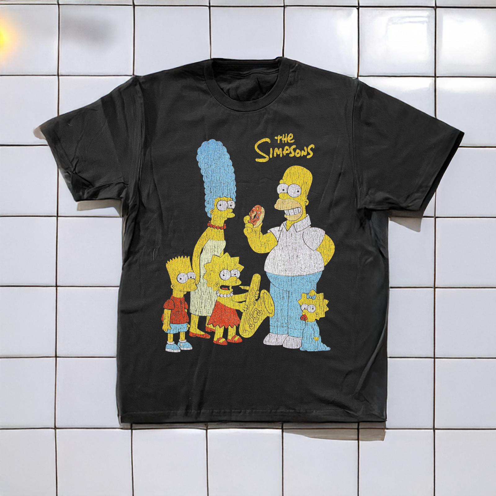 93 The Simpsons Rare T-Shirt Black S 4XL